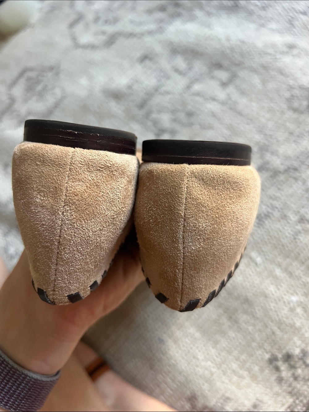 Polo by Ralph Lauren Tan Suede Pointed Tassel Flats - Picture 5 of 8